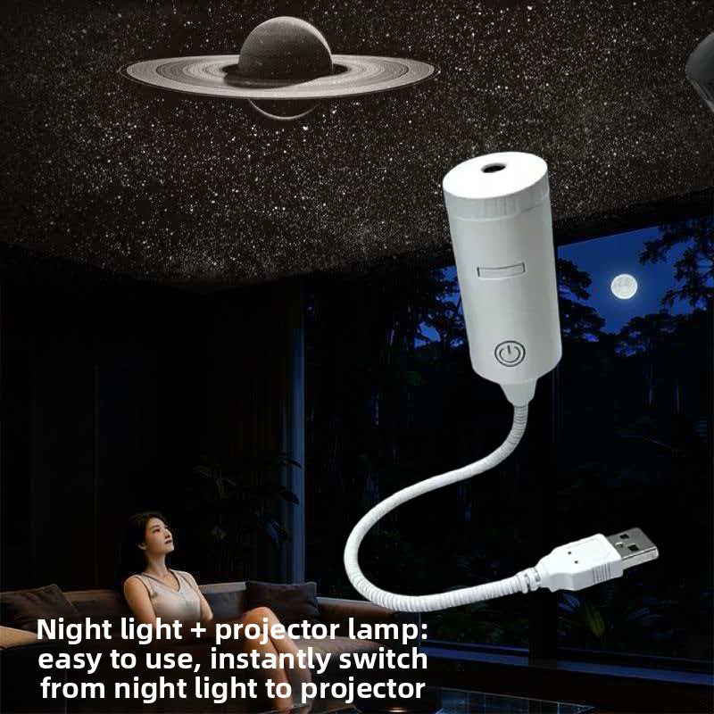 Starry Sky Car Ceiling Projector Light – USB Ambient Night Sky