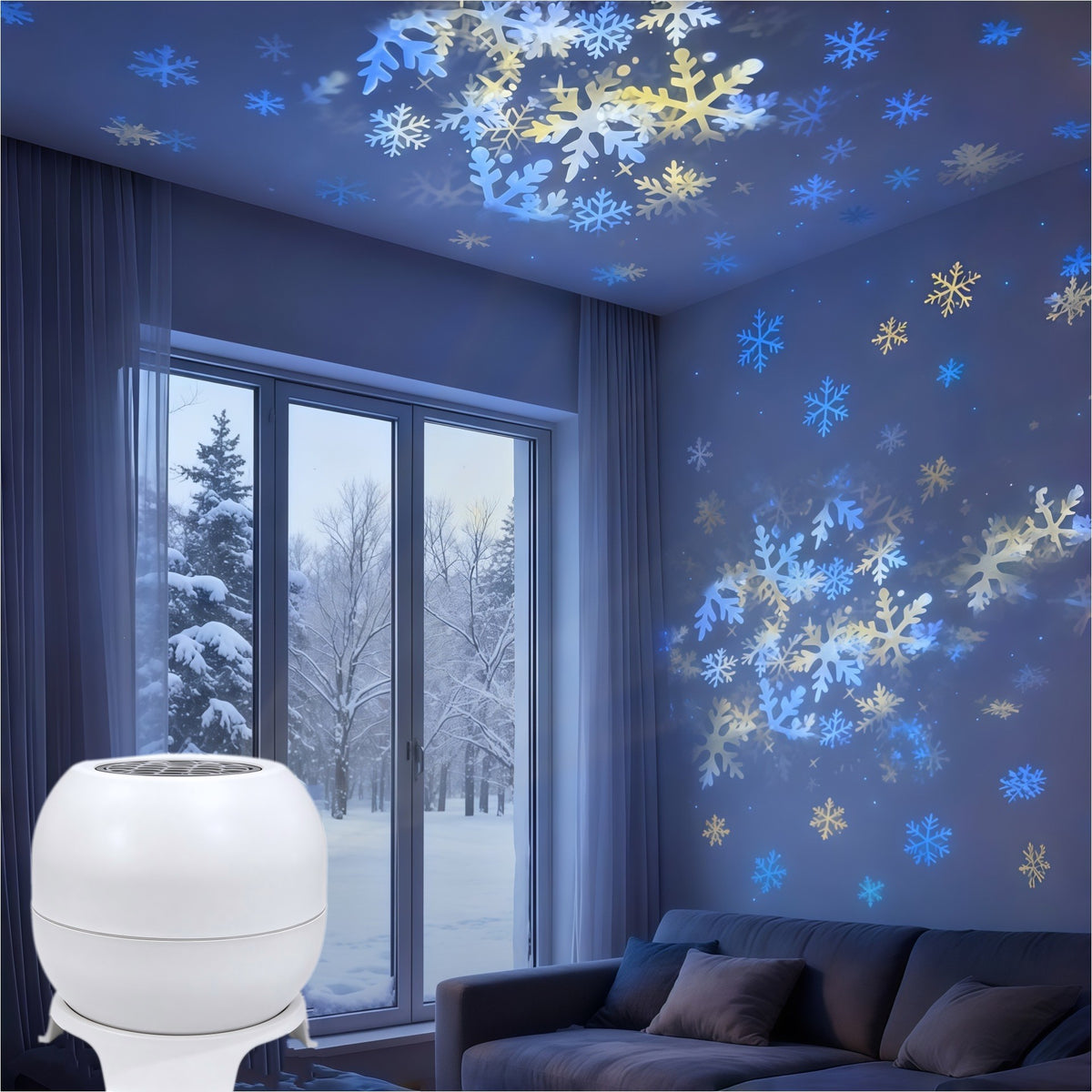 Glow Rotating Night Light Projector – Ocean, Stars & Unicorn Themes