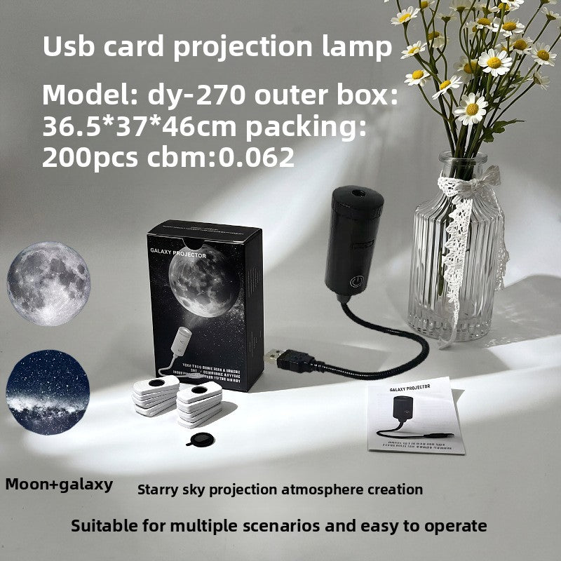 Starry Sky Car Ceiling Projector Light – USB Ambient Night Sky