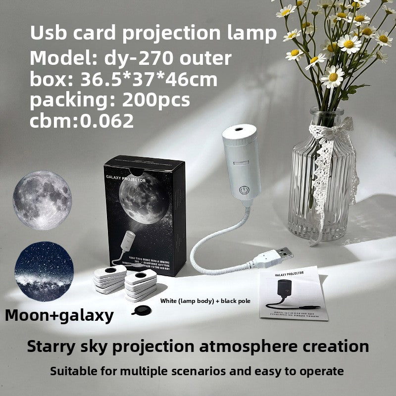 Starry Sky Car Ceiling Projector Light – USB Ambient Night Sky