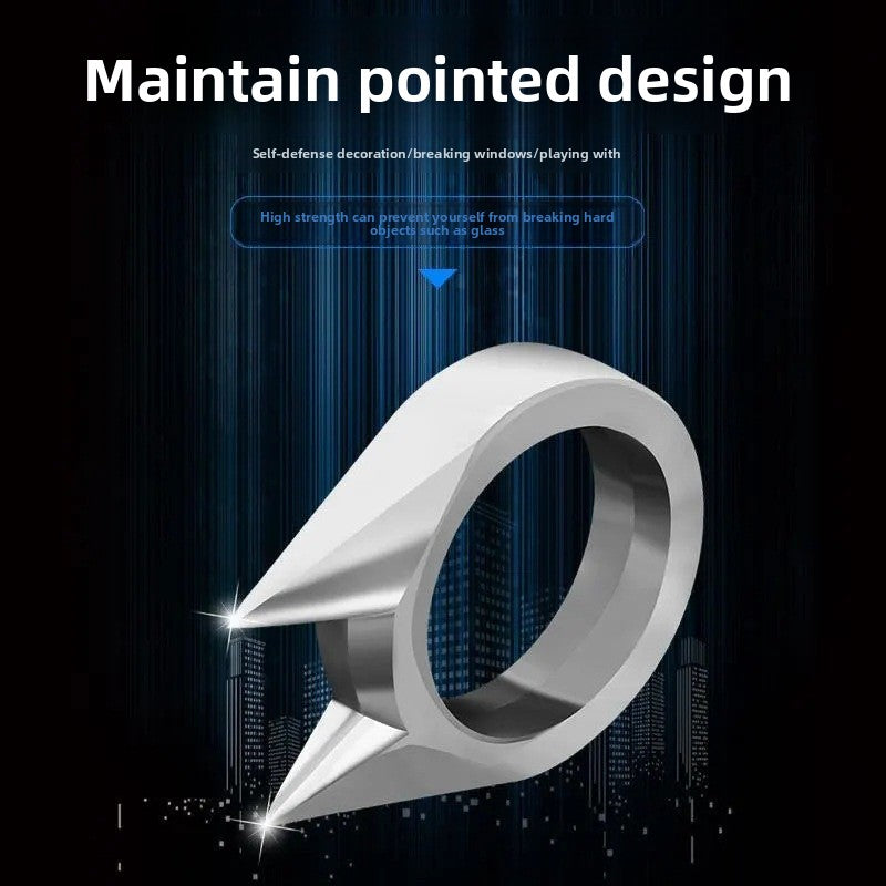 Sleek Cat-Ear Personal Safety Ring